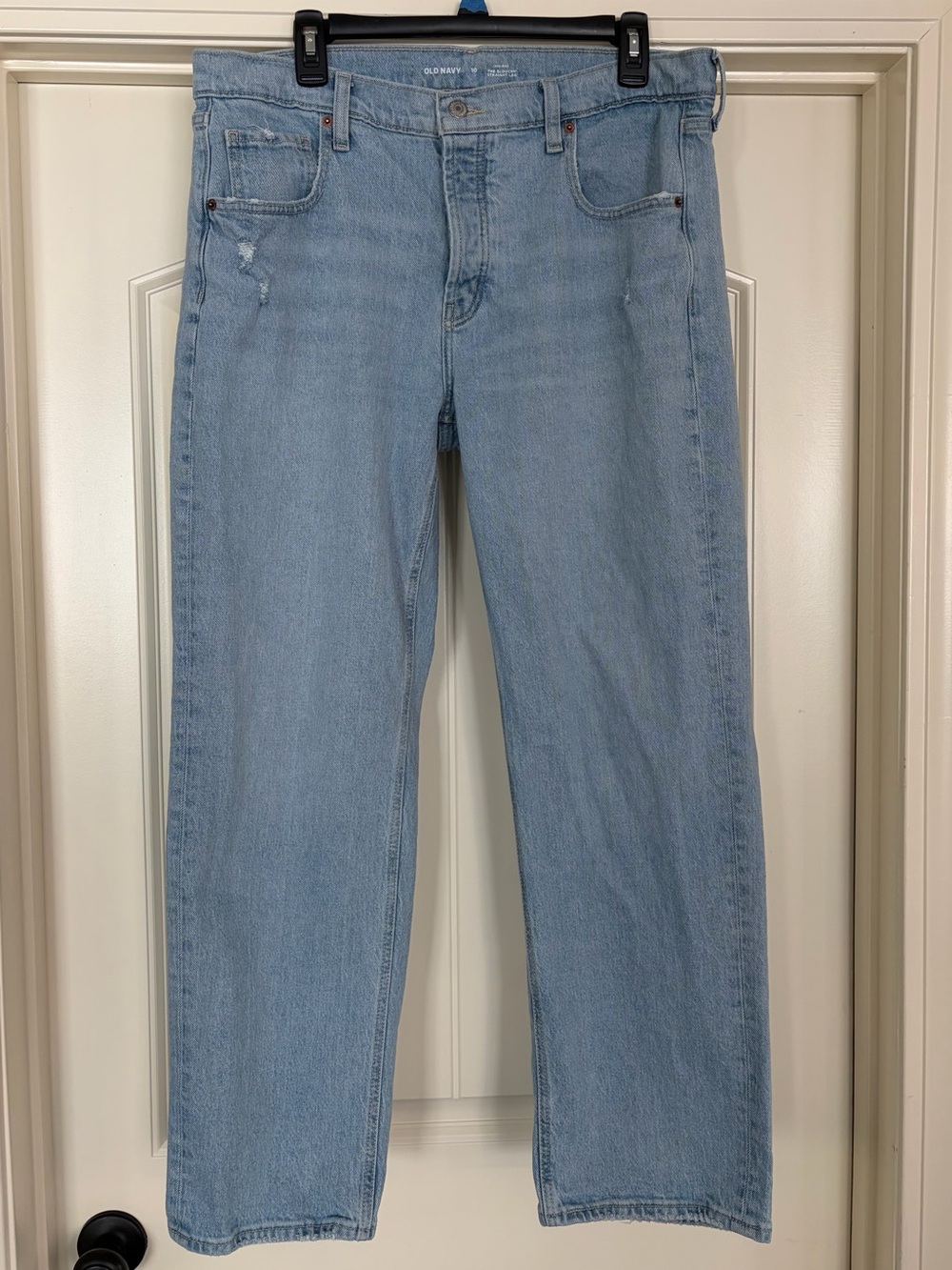 Old Navy Light Blue Straight-Leg Jeans